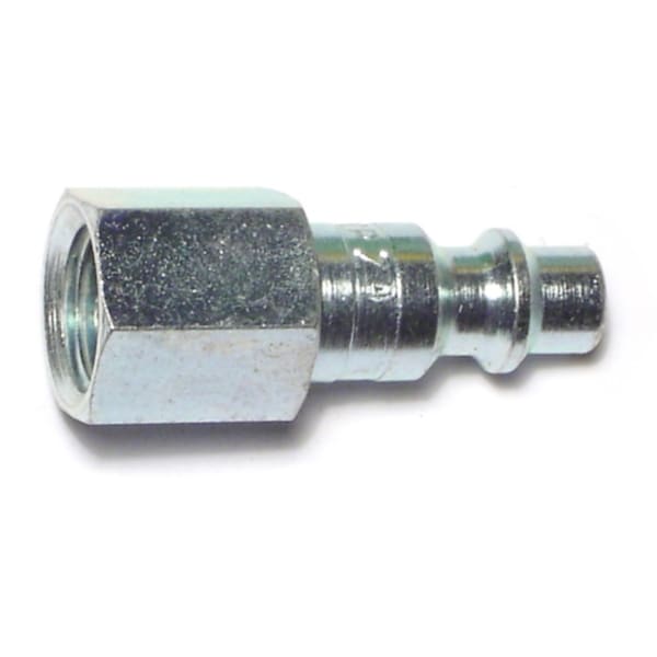 1/4IP Zinc Plated Steel Female Air Hose Connectors 4PK